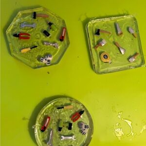 Miniature Tool Set Resin Coasters